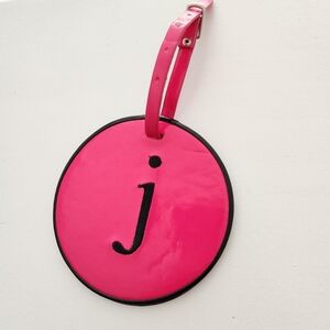 Pink Round Luggage Tag